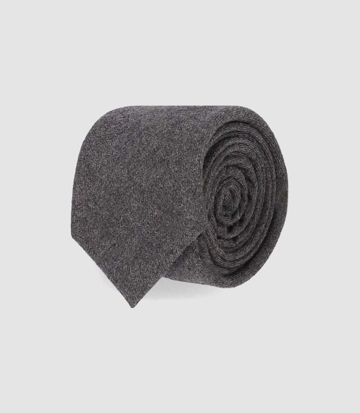 Cravate unie slim 5 cm gris MATA - IZAC