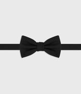 Nœud papillon en soie uni noir - IZAC