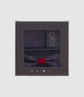 Coffret noeud papillon, pochette, bouton de manchette marine bordeaux TEOBALDE - IZAC