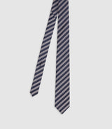 Cravate à rayures marine - IZAC
