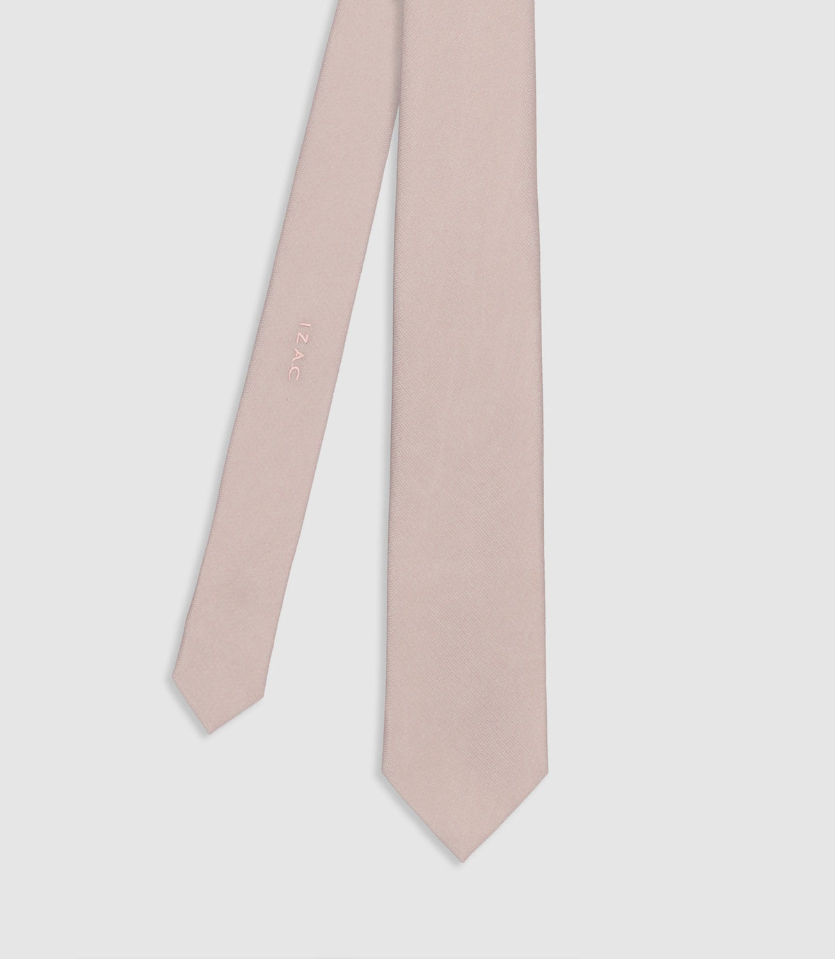 Cravate unie rose - IZAC