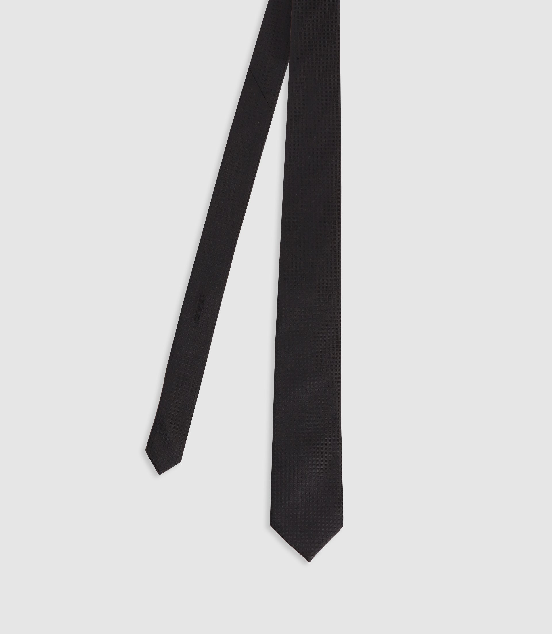 Cravates en soie à motifs noire - IZAC