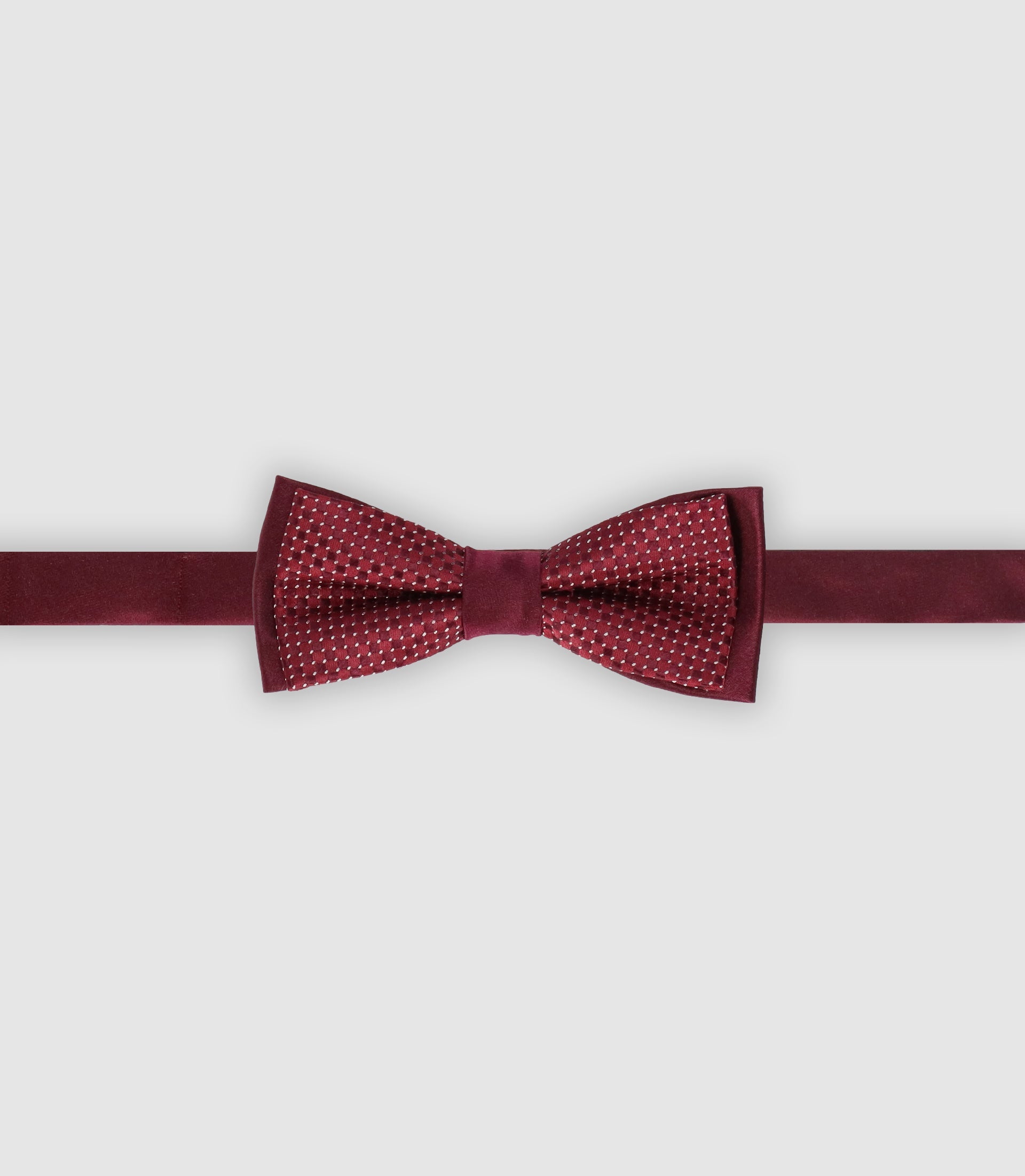 Nœud papillon à motifs bordeaux - IZAC