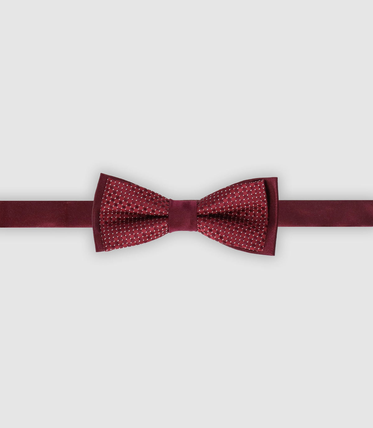 Nœud papillon à motifs bordeaux - IZAC