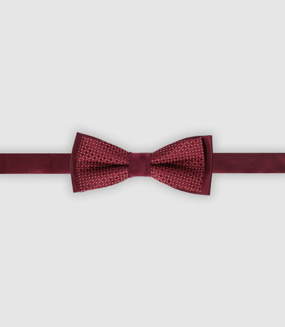 Nœud papillon à motifs bordeaux - IZAC