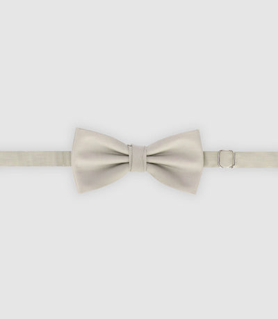 Nœud papillon en tissu beige - IZAC