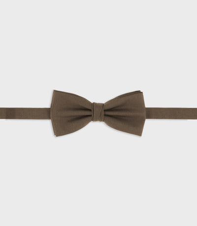 Nœud papillon en tissu marron clair - IZAC