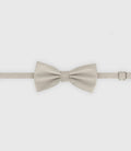Nœud papillon uni en tissu gris - IZAC
