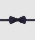 Nœud papillon uni en tissu marine - IZAC