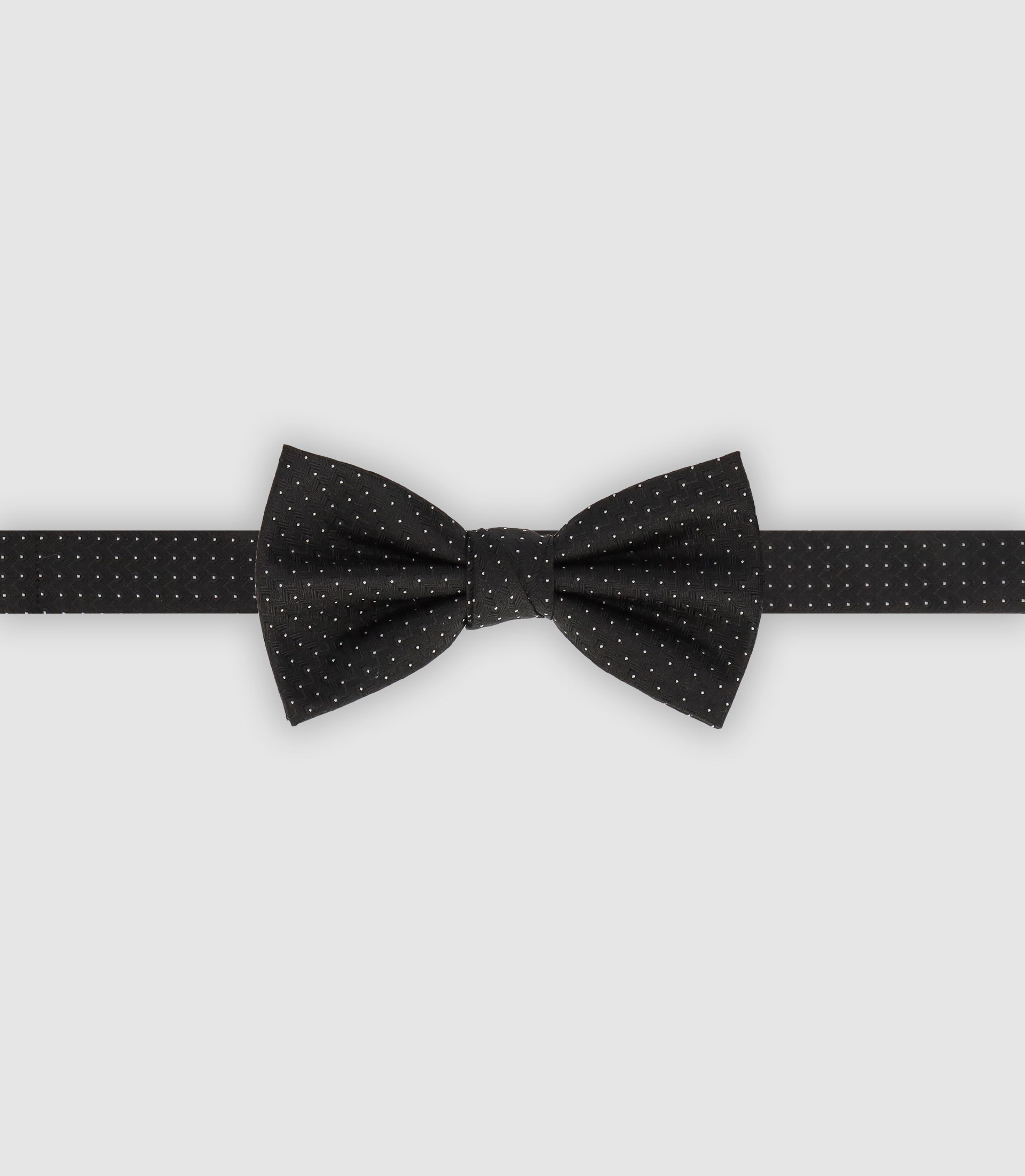 Nœud papillon à micro motifs noir - IZAC