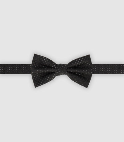 Nœud papillon à micro motifs noir - IZAC