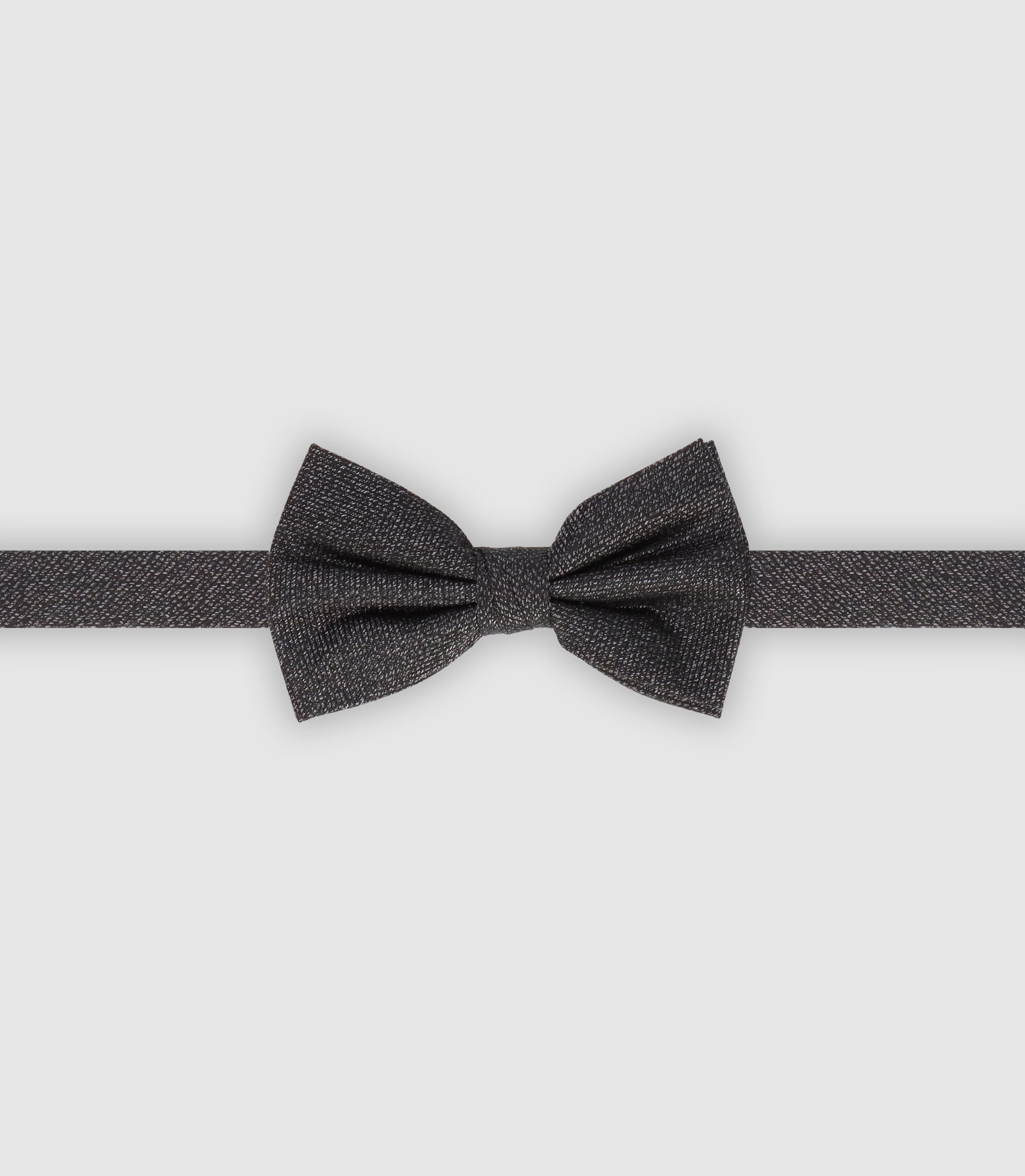 Nœud papillon en tissu uni noir - IZAC