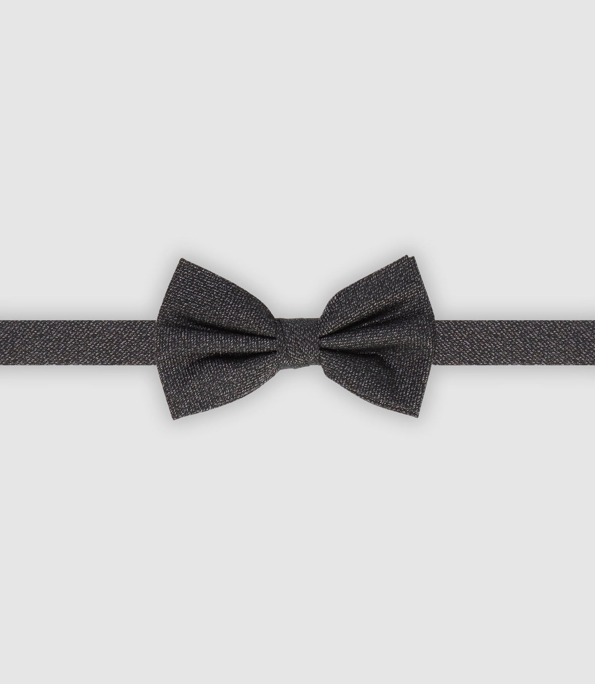 Nœud papillon en tissu uni noir - IZAC