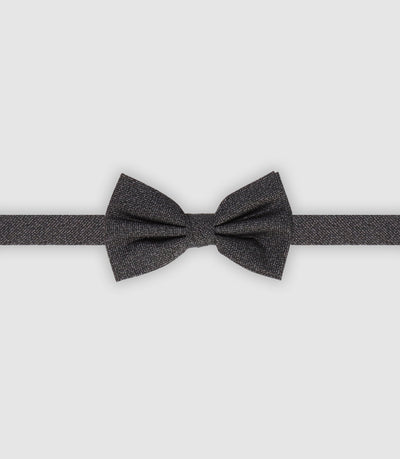Nœud papillon en tissu uni noir - IZAC