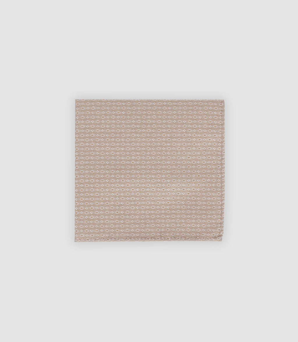 Pochette à motifs beige - IZAC
