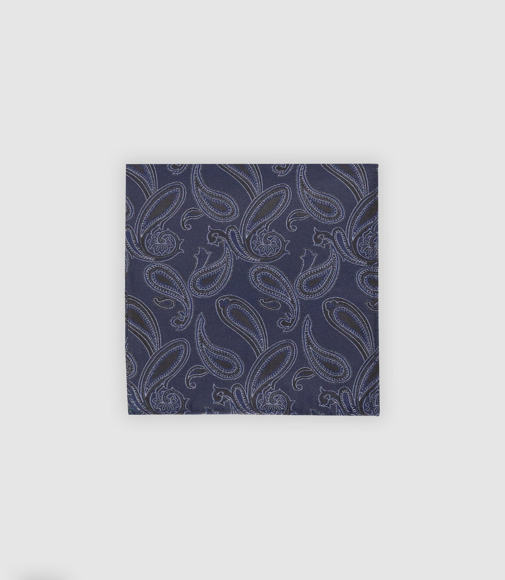 Pochette à micro motifs marine - IZAC