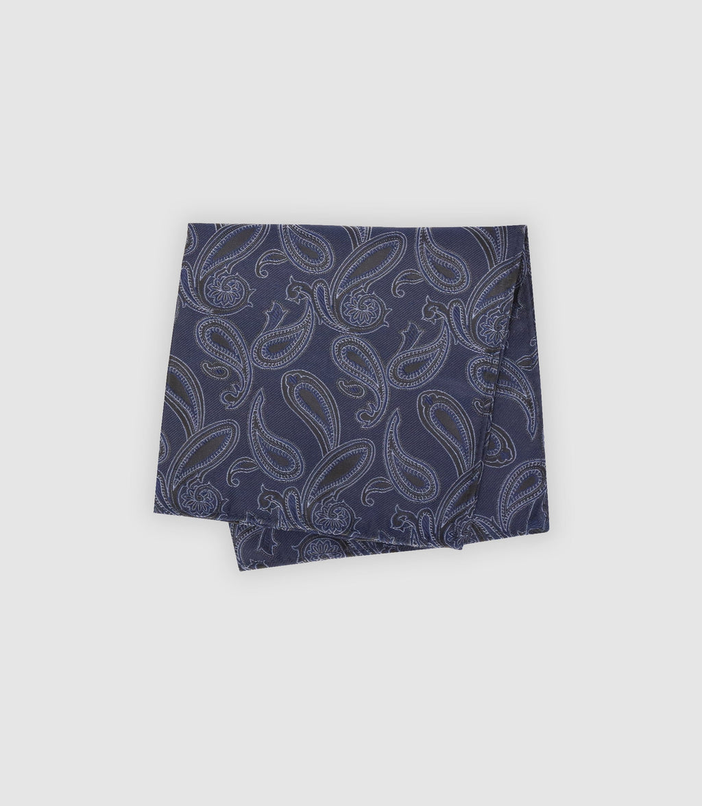 Pochette à micro motifs marine - IZAC