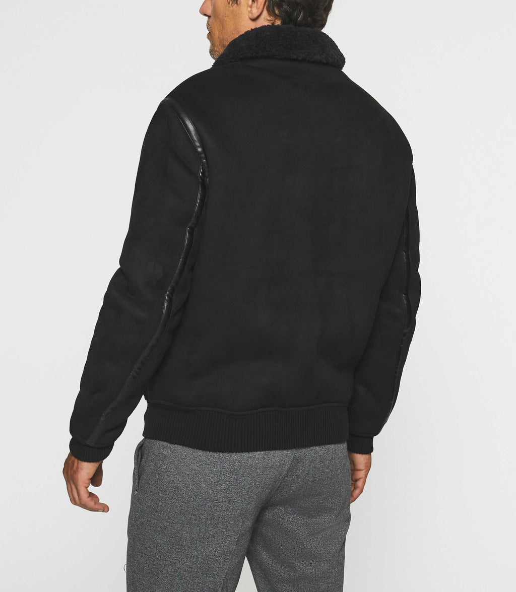 Blouson suède noir QUEEN - IZAC