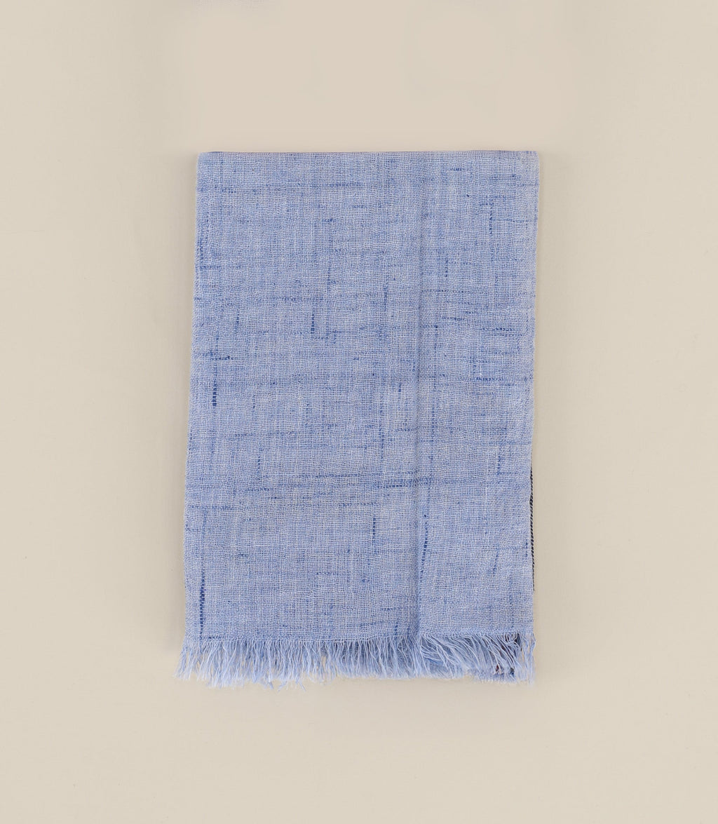 Echarpe effet denim indigo - IZAC