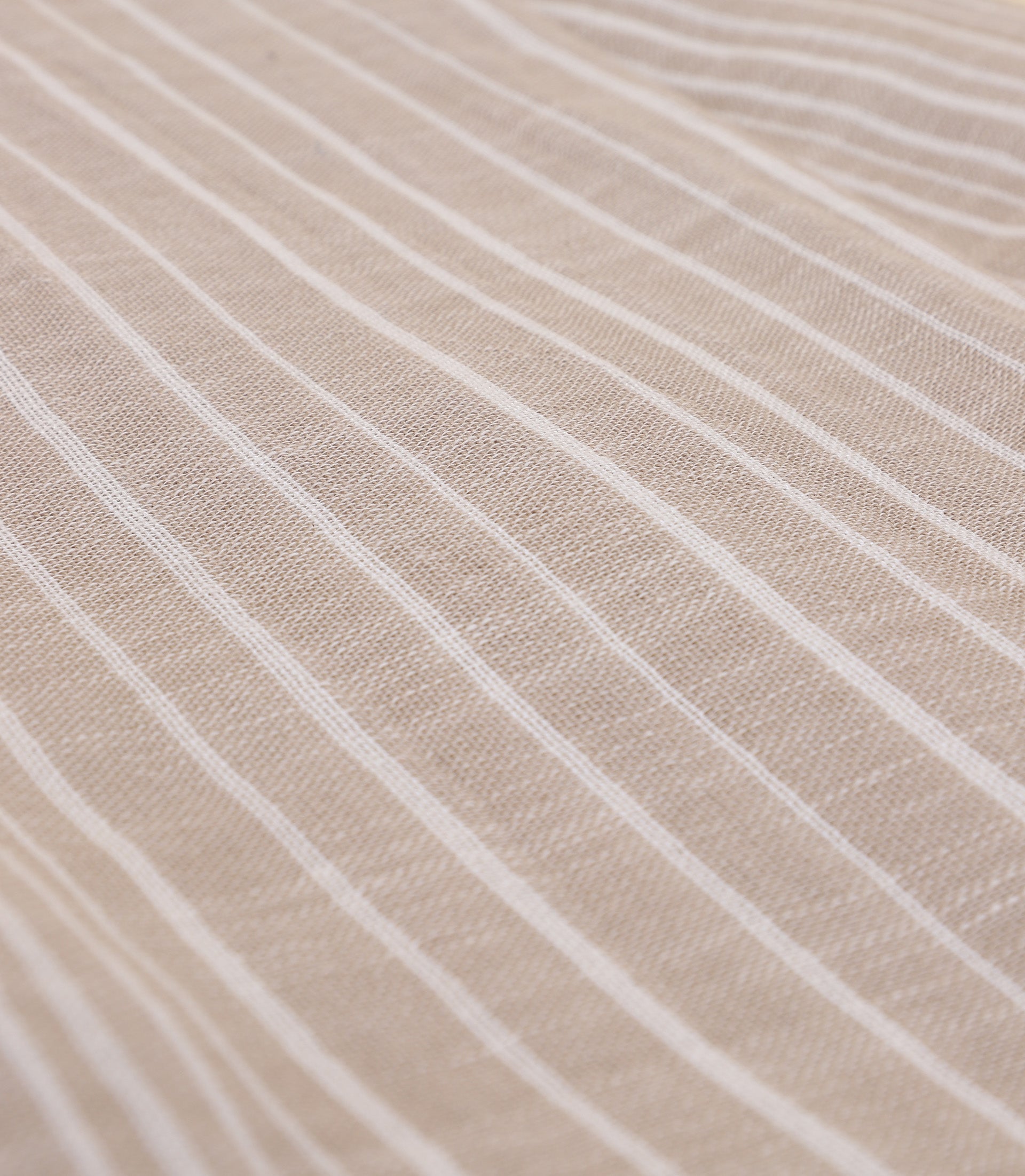 Echarpe à rayures contrastées beige - IZAC