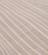 Echarpe à rayures contrastées beige - IZAC
