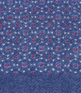 Echarpe fantaisie à franges marine - IZAC