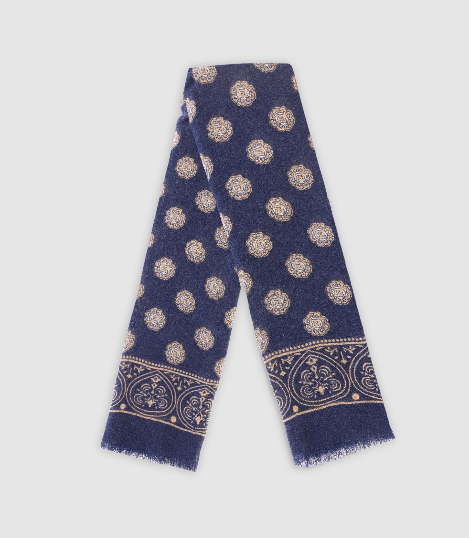 Echarpe à motifs marine - IZAC