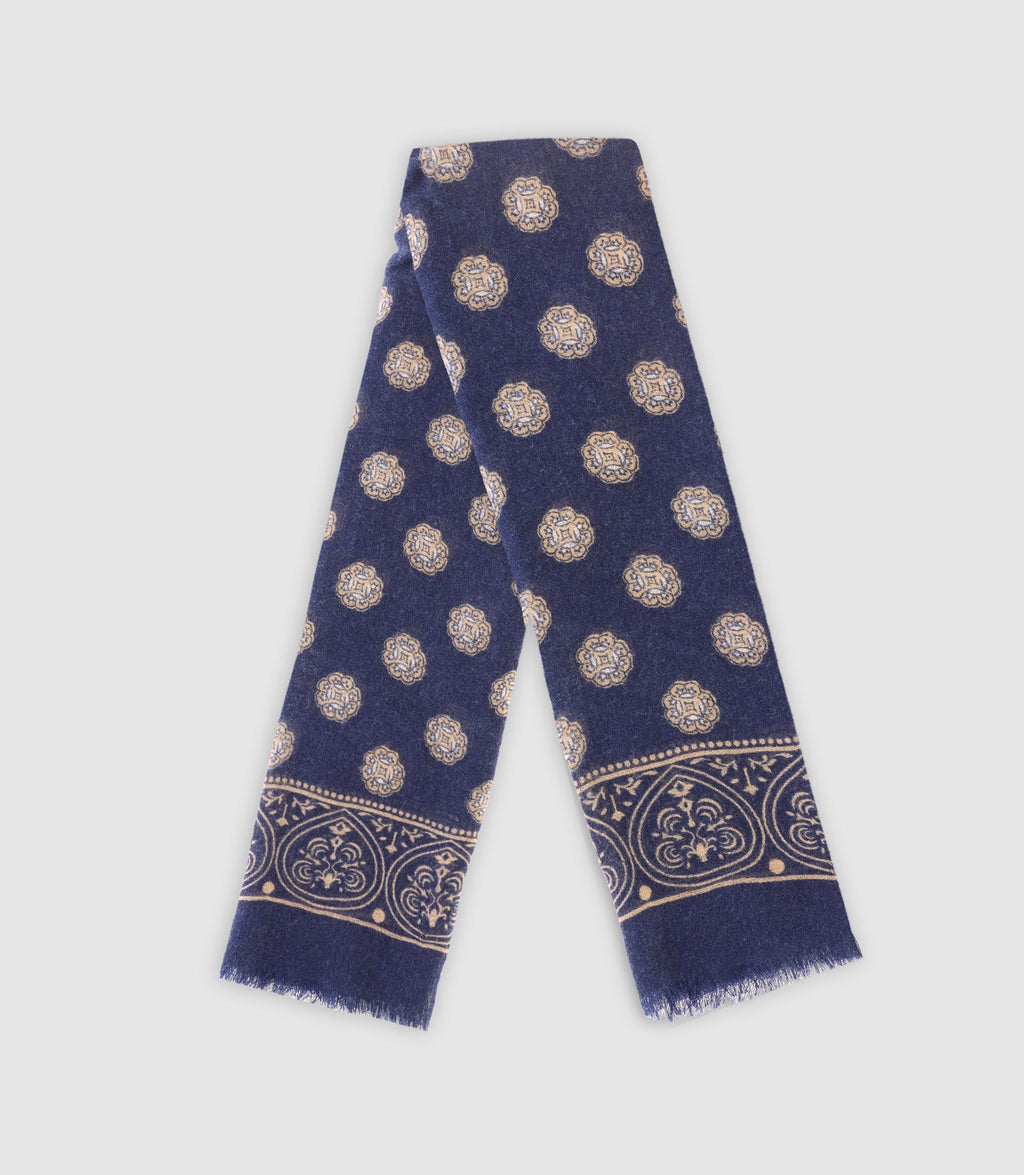 Echarpe à motifs marine - IZAC