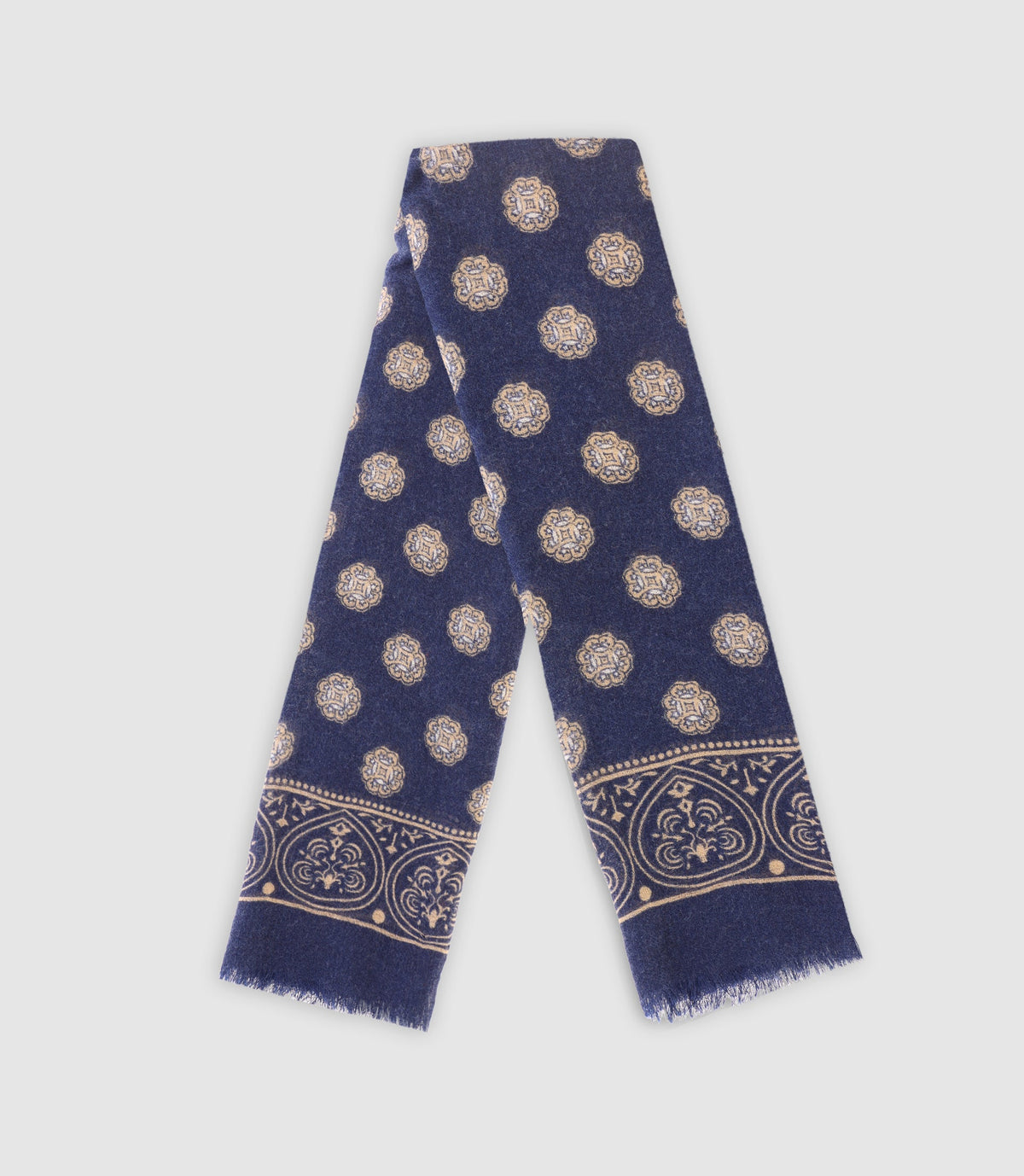 Echarpe à motifs marine - IZAC