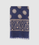 Echarpe à motifs marine - IZAC