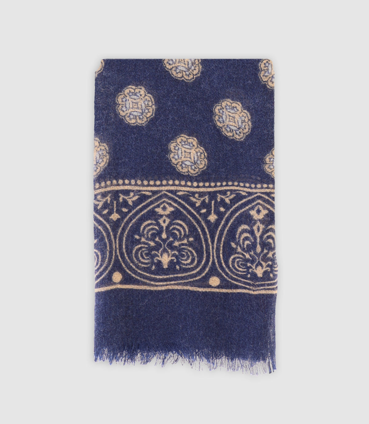 Echarpe à motifs marine - IZAC