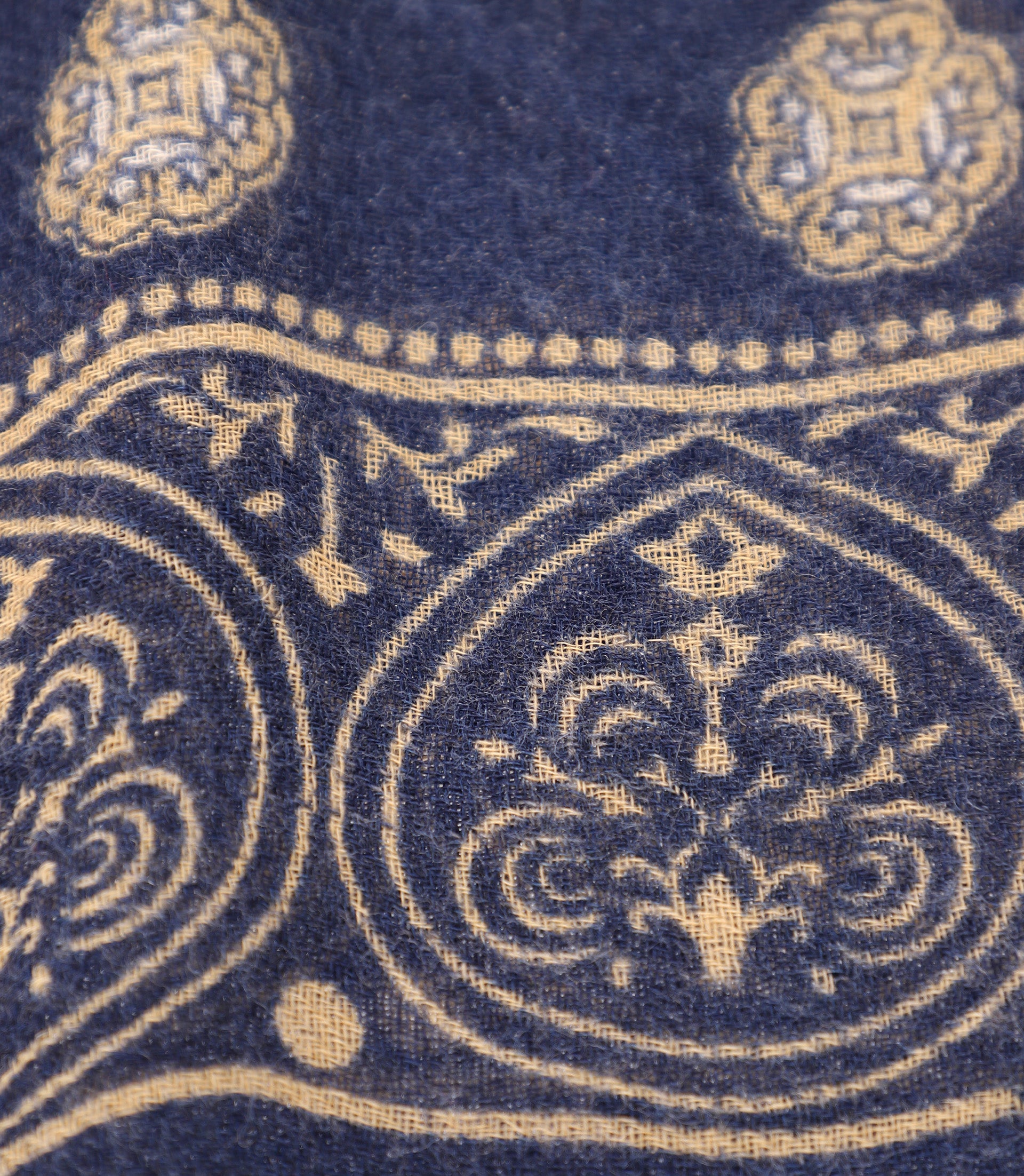 Echarpe à motifs marine - IZAC