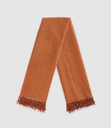 Echarpe unie avec franges camel - IZAC