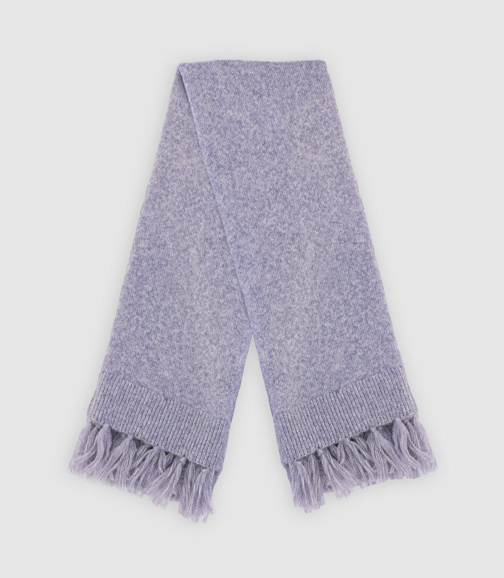 Echarpe en maille unie indigo - IZAC