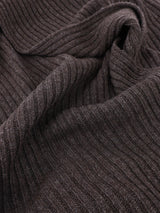 Écharpe en maille unie châtain - IZAC