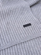 Écharpe en maille unie grise - IZAC