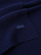 Écharpe en maille unie marine - IZAC