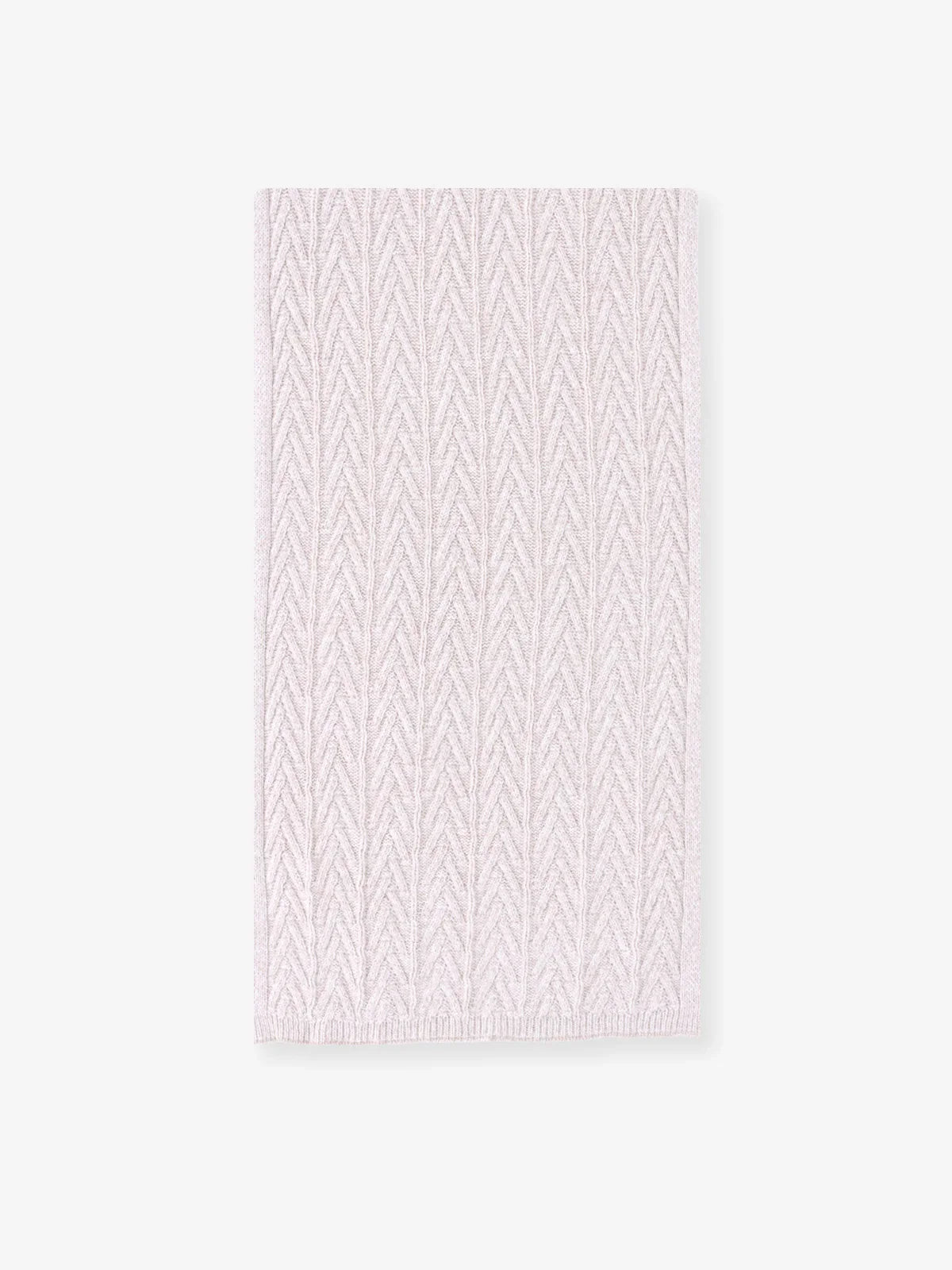 Écharpe en maille unie beige - IZAC