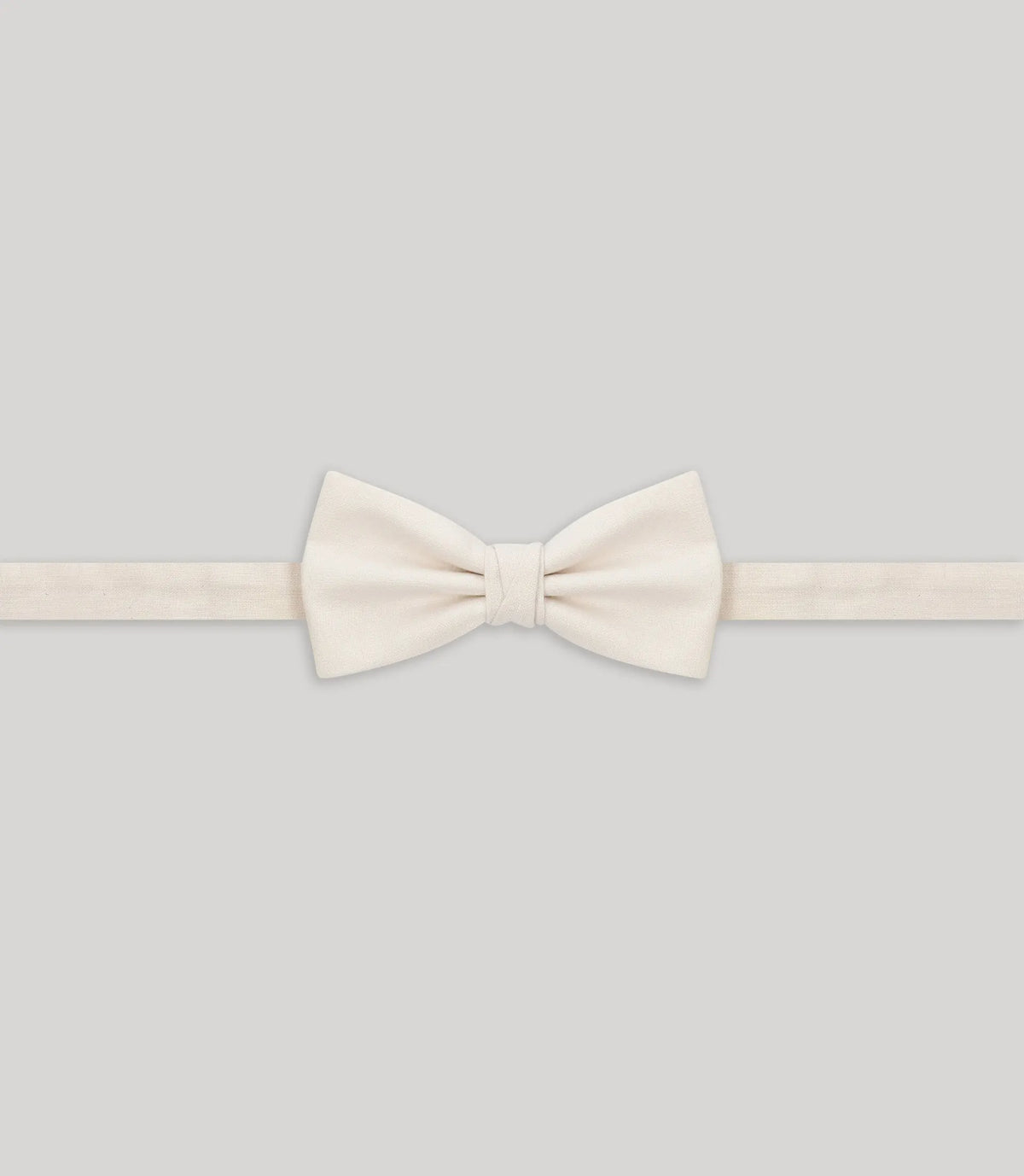 Nœud papillon 100% lin écru - IZAC