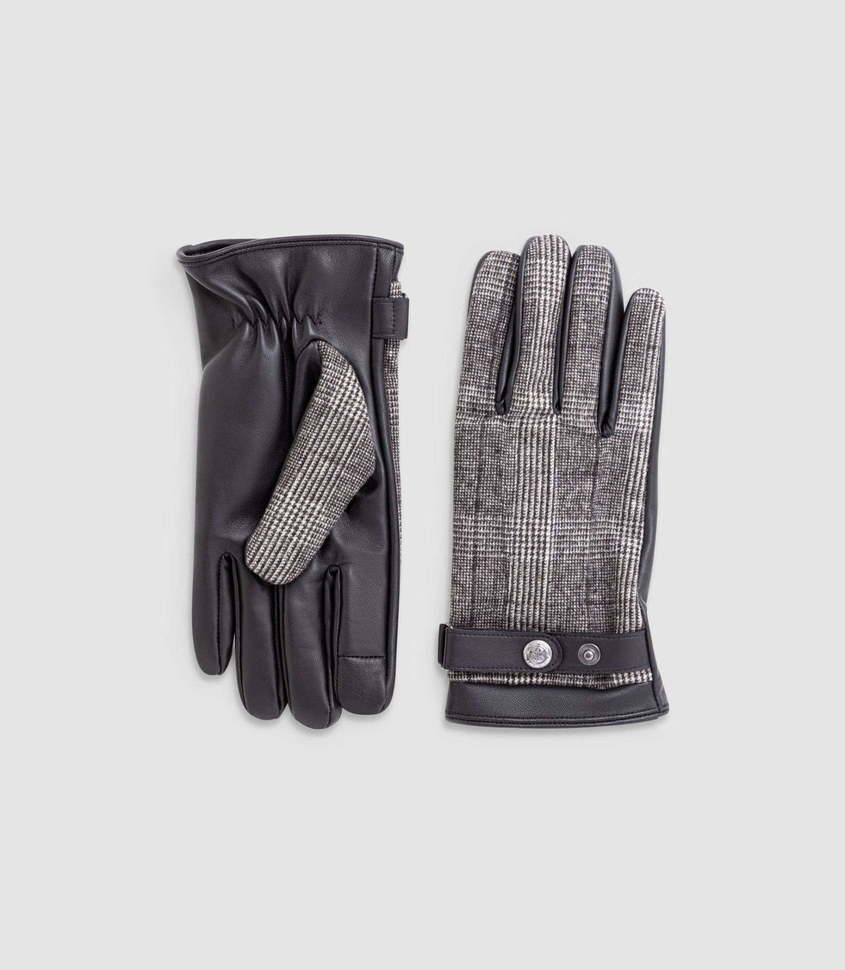 Gants en cuir gris "Zackary" - IZAC