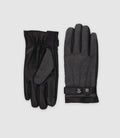 Gants en cuir noir UCHEV - IZAC