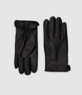 Gants en cuir noir ULLIEL - IZAC