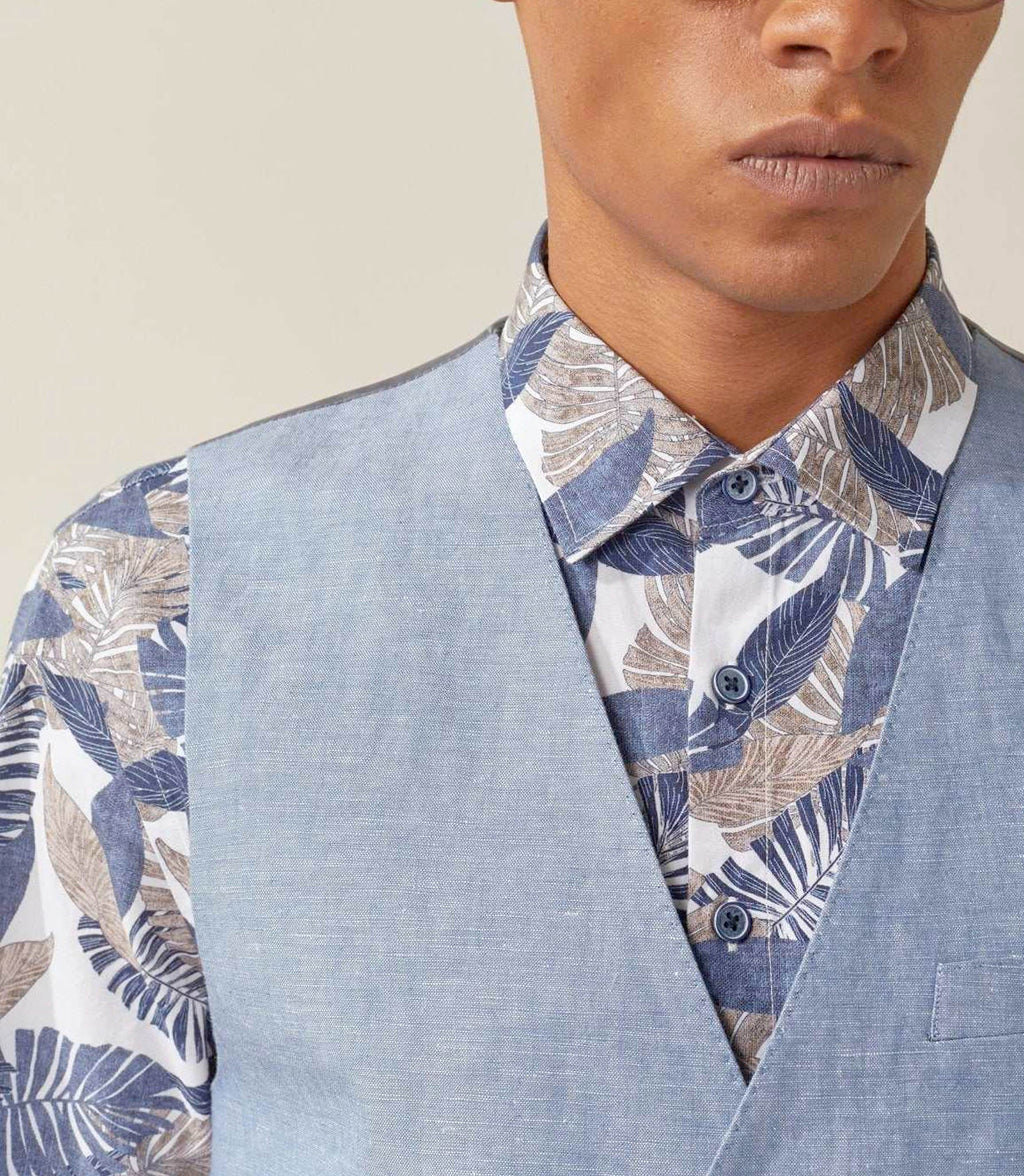 Gilet ville bleu - clair "Lazurro" - IZAC