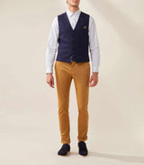 Gilet casual marine "lemirage" - IZAC