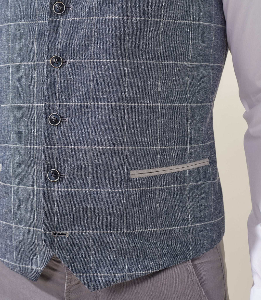 Gilet casual bleu "Levasion" - IZAC