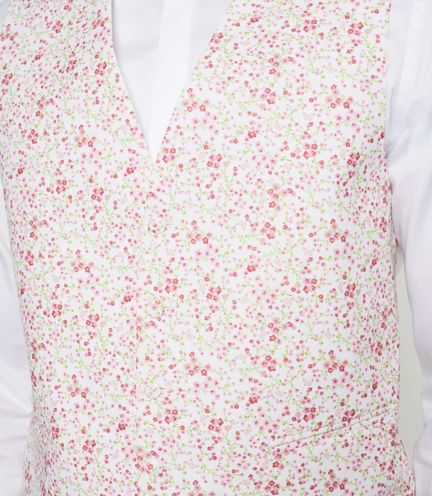Gilet de costume cérémonie rose "Jacques" - IZAC