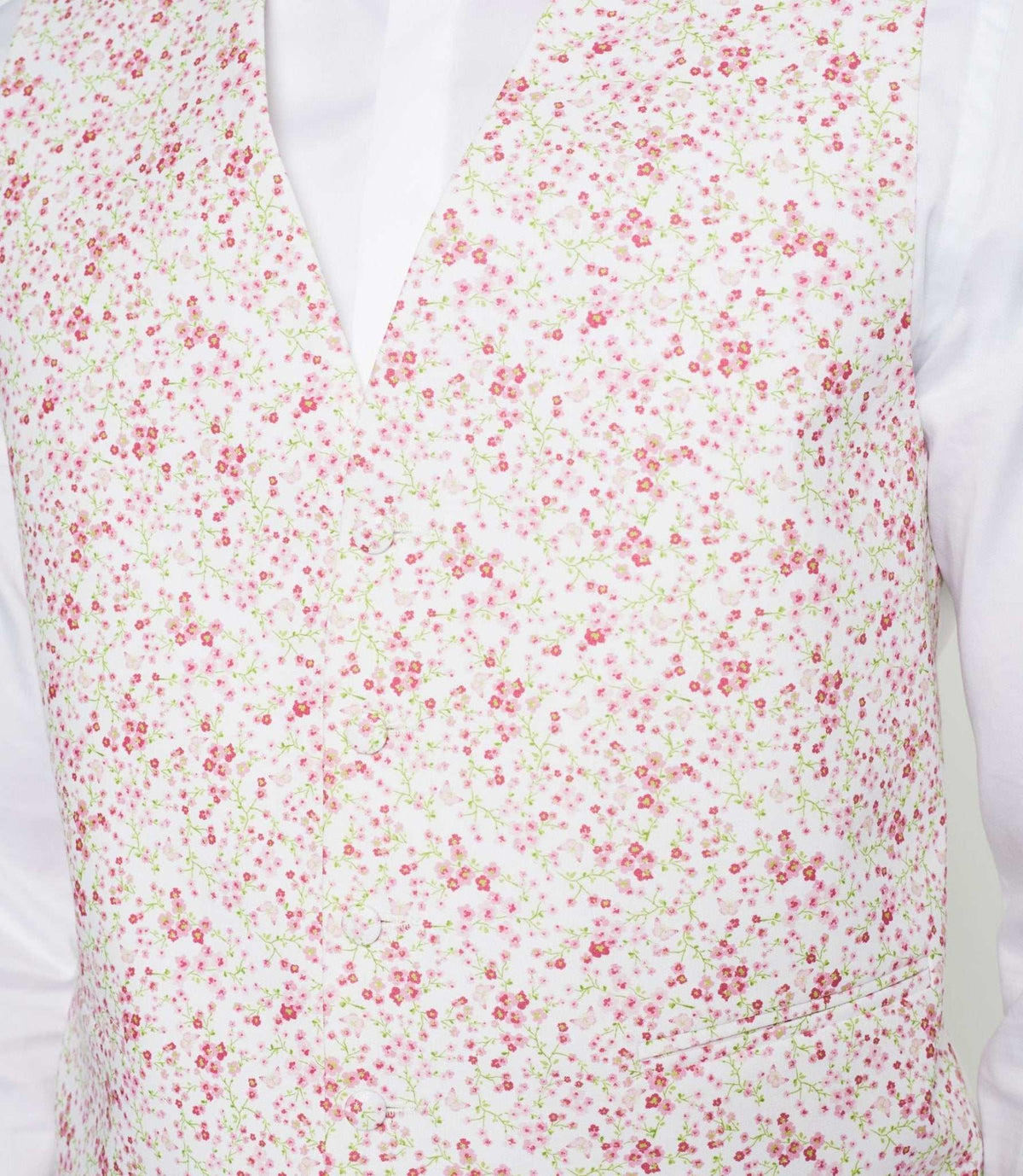 Gilet de costume cérémonie rose "Jacques" - IZAC