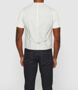 Gilet de costume en lin blanc "Jalessio" - IZAC