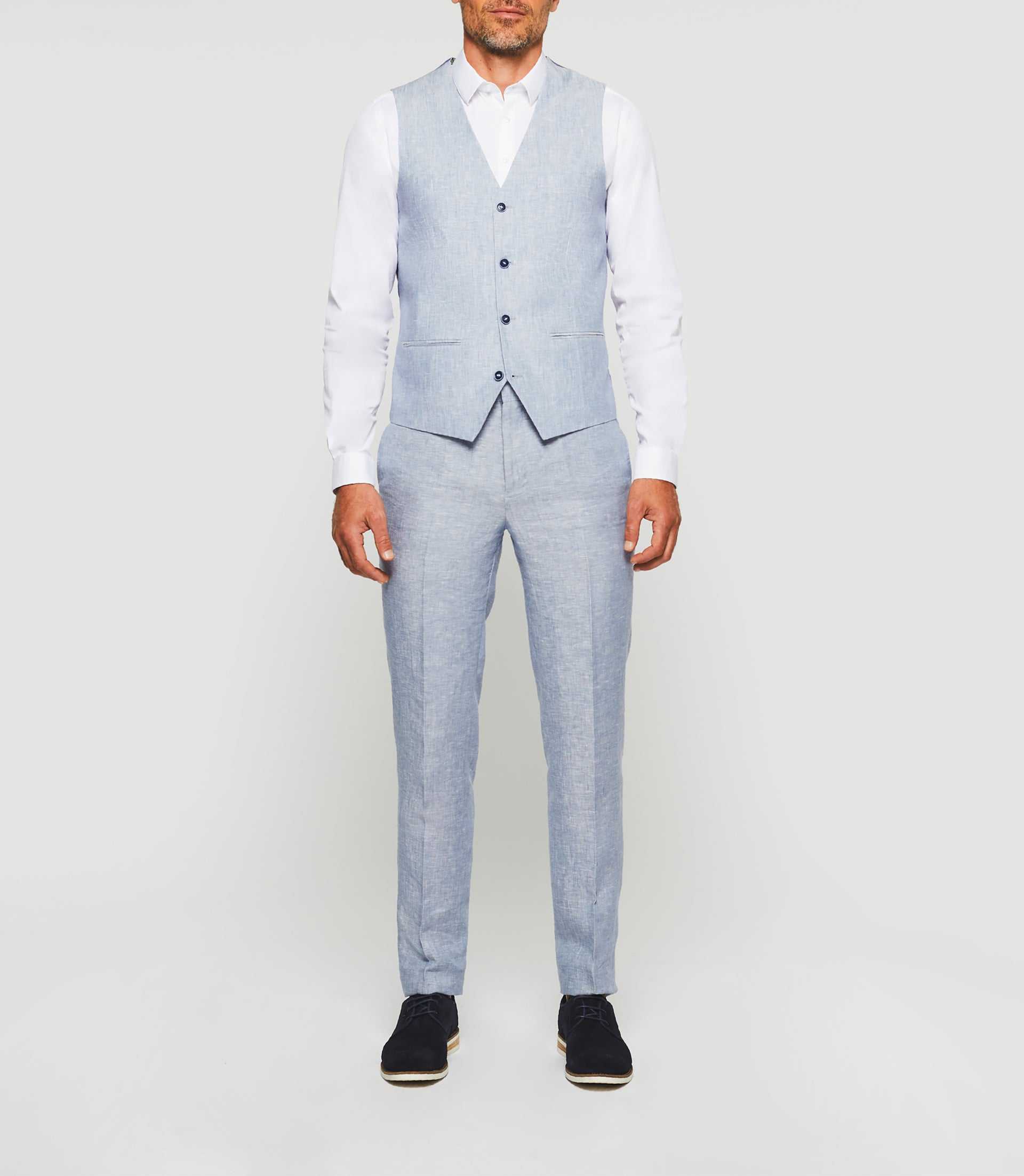 Gilet de cérémonie bleu ciel "Jcieloc" - IZAC