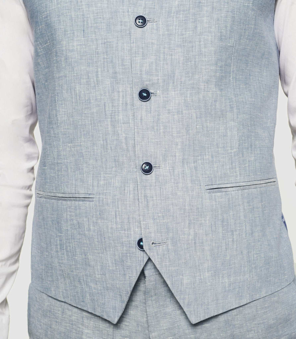 Gilet de cérémonie bleu ciel "Jcieloc" - IZAC